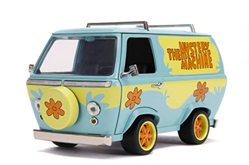 Jada-253255024 Furgoneta Escala 1:24 con Figuras: Scooby Doo y Shaggy Mistery Machine, Multicolor (253255024)