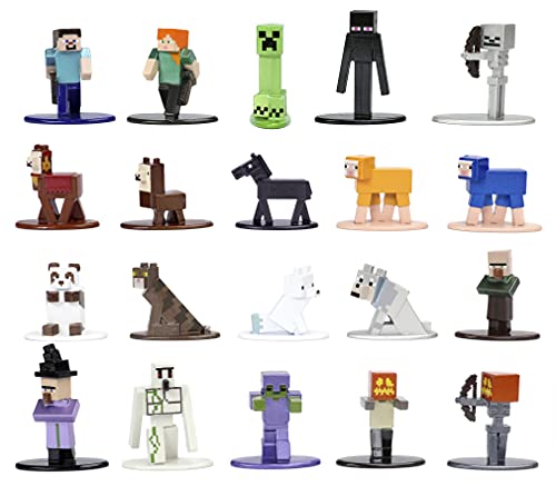 Jada Toys Minecraft 253265004 - Juego de 20 Figuras coleccionables (4 cm)