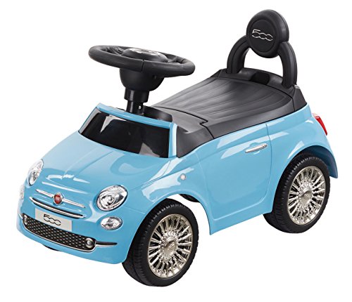 Jamara 460327 - Correpasillo Fiat 500 azul – Asa para empujar, Protección antivuelco , color/modelo surtido