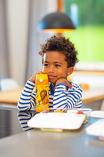 Jarlson Botella Agua sin bpa niños, Botellas Agua Acero Inoxidable - termica, a Prueba de Fugas, para la Escuela y Deportes, el Termo, 350 ml