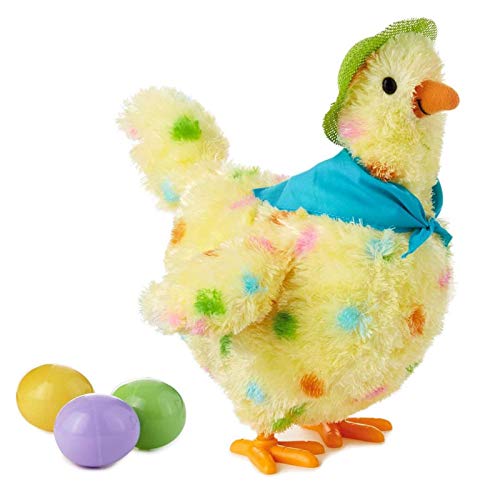 Jayehoze SHEDE Juguete De Gallina Que Pone Huevos Muñeco De Peluche Electrónico Divertido Juguetes De Peluche De Gallina Móvil Musical Regalo para Niños Durable Expert