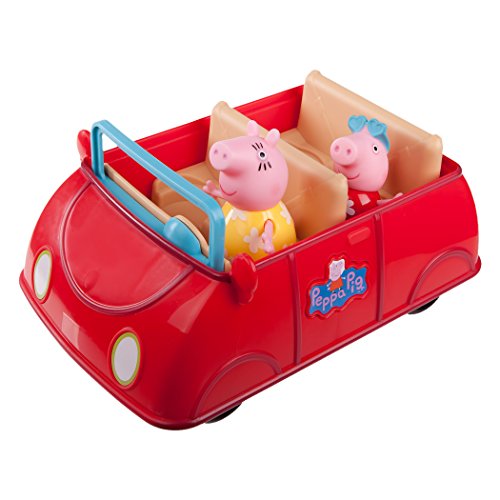 Jazwares 92605 Peppa Wutz Peppa's - Coche de juguete con melodía y sonido, diseño de Peppa y mamá , color/modelo surtido