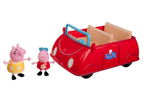 Jazwares 92605 Peppa Wutz Peppa's - Coche de juguete con melodía y sonido, diseño de Peppa y mamá , color/modelo surtido