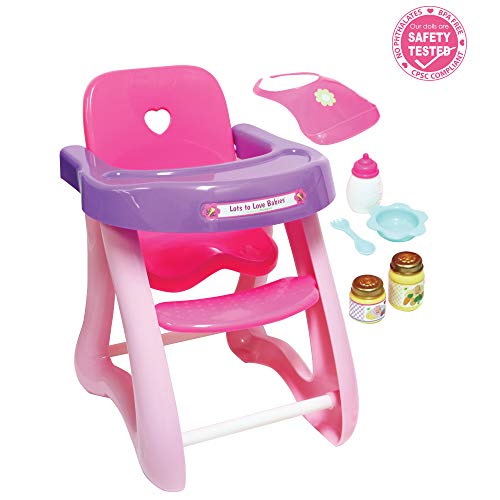 JC TOYS- Accesorios para muñecos bebé, Color Pink, Purple (25500)