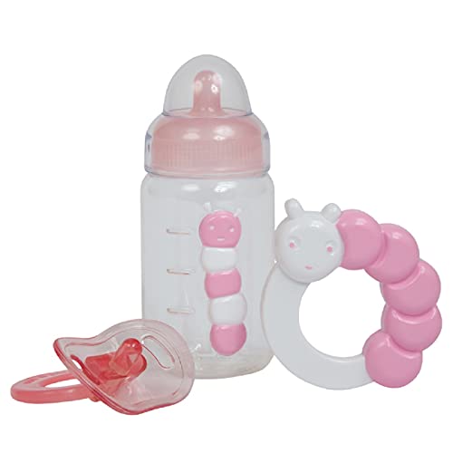 JC TOYS- Accesorios para muñecos bebé, Color Rosa Pastel (81061)