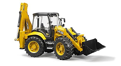 JCB - Excavadora con Doble Pala, acristalada (Bruder 2454)