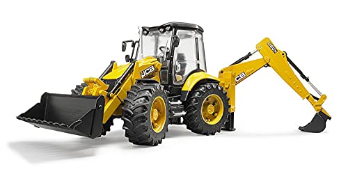 JCB - Excavadora con Doble Pala, acristalada (Bruder 2454)