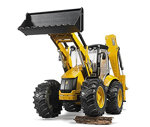 JCB - Excavadora con Doble Pala, acristalada (Bruder 2454)