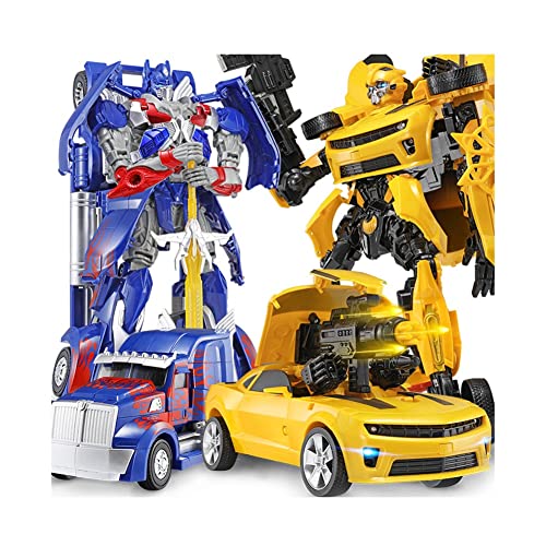 Jetta King Juguetes de Transformers, Modelo de muñeca de Gran tamaño de un niño y una niña se transformaron en un Robot de automóvil(Wasp Warrior 45cm-Sky Warrior 45cm)