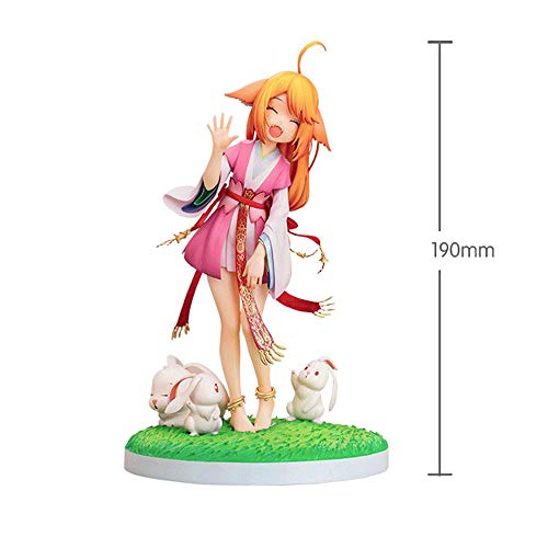 JJRPPFF Tu Shan Susu Figura, 7.5 Pulgadas Fox Fairy Little Matchmaker Model, Postura de pie, Accesorios de Conejo Figma Realista estática, Figuras de PVC Anime Girl (para colección de Regalos)