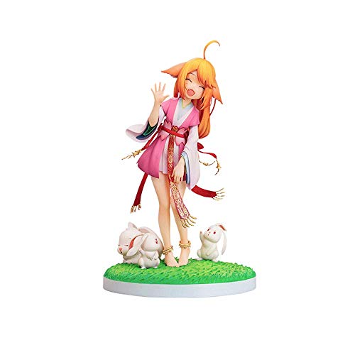 JJRPPFF Tu Shan Susu Figura, 7.5 Pulgadas Fox Fairy Little Matchmaker Model, Postura de pie, Accesorios de Conejo Figma Realista estática, Figuras de PVC Anime Girl (para colección de Regalos)