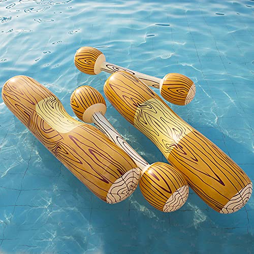 Jooheli Juguetes Inflables de Fila Flotante,4pcs Juego de Natación Set Juguete Piscina Flotante Inflable,Niños Adultos Pool Party Juegos de Deportes Acuáticos