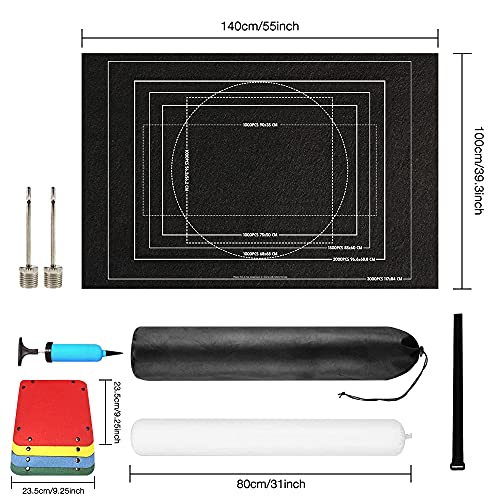 Jooheli Tapete Puzzle 3000 Piezas,Tapete Puzzle Mat Rompecabezas Almacenamiento Rodar,Estera de Rompecabezas Portátil