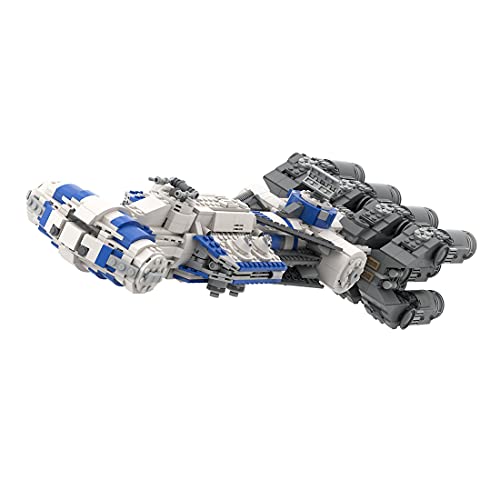 JOYFLY Micro Blockade Runners Tantive IV & Liberator, técnica Sci-Fi Space Wars Baustein Kit de construcción de 1903 piezas compatible con Lego 75244 Star Wars Tantive IV – Azul