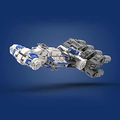 JOYFLY Micro Blockade Runners Tantive IV & Liberator, técnica Sci-Fi Space Wars Baustein Kit de construcción de 1903 piezas compatible con Lego 75244 Star Wars Tantive IV – Azul