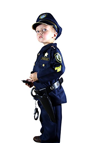 Joyin Toy Traje de Oficial de policía de Lujo y personificación Kit (niño) Azul Marino