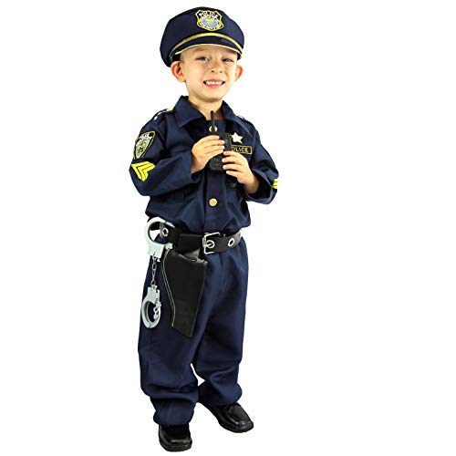 Joyin Toy Traje de Oficial de policía de Lujo y personificación Kit (niño) Azul Marino