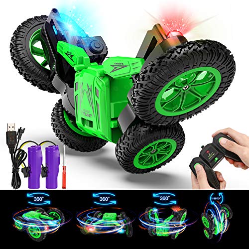 joylink Coche Teledirigido, 2.4GHz Coche de Control Remoto 4WD RC Coche Acrobacia Rotación Volteo de 360 °Stunt Coche Radiocontrol Racing Car Juguetes para Niños