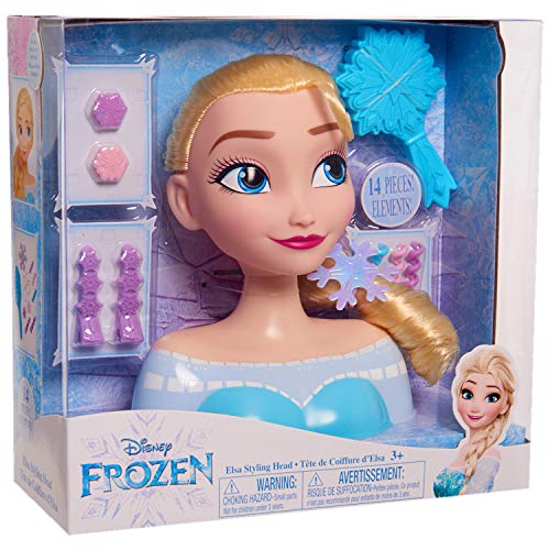 JP Disney Styling 12902 Frozen Elsa Cabeza de Estilo, sin Color