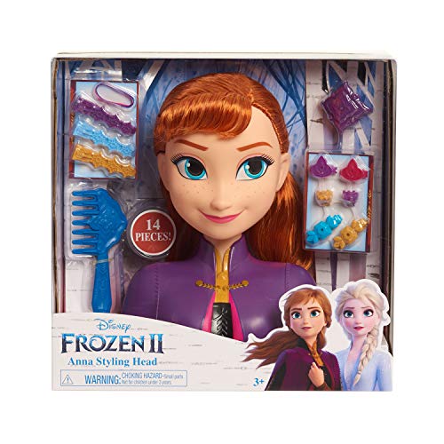 JP Disney Styling- Frozen 2 Anna Styling Head, Color, 26.5 x 27 x 12cm (Flair Leisure Products FRND3000)