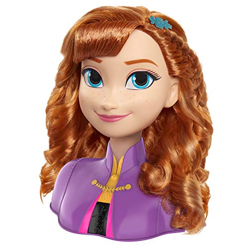 JP Disney Styling- Frozen 2 Anna Styling Head, Color, 26.5 x 27 x 12cm (Flair Leisure Products FRND3000)