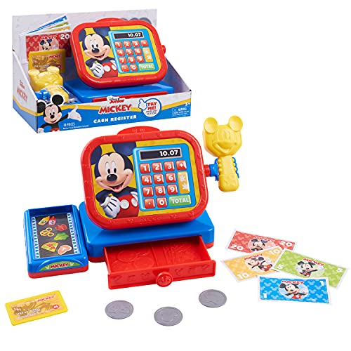 JP Mickey & Minnie- Caja registradora de Mickey Mouse Funhouse, Multicolor, H W 26.5cm x D 15.5cm (Flair Leisure Products 38681)