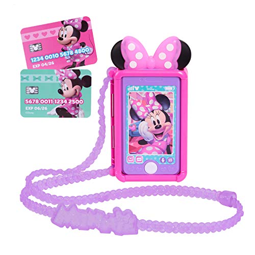 JP Mickey & Minnie- Minnie Mouse Chat with Me - Juego de teléfono, Multicolor, 20.3cm x 19.1cm x 3.8cm (Flair Leisure Products 89876)