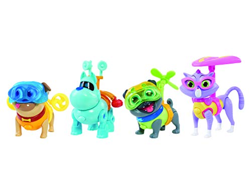 JP Puppy Dog Pals- Puppy Dog Light Up Pals On A Mission-Bingo with Helicopter and Helmet Disney Figura, Multicolor (Flair Leisure Products 94072)