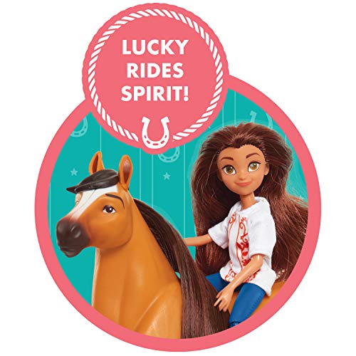 JP Spirit JPL39766 Spirit - Muñeca pequeña y Caballo - Lucky & Spirit