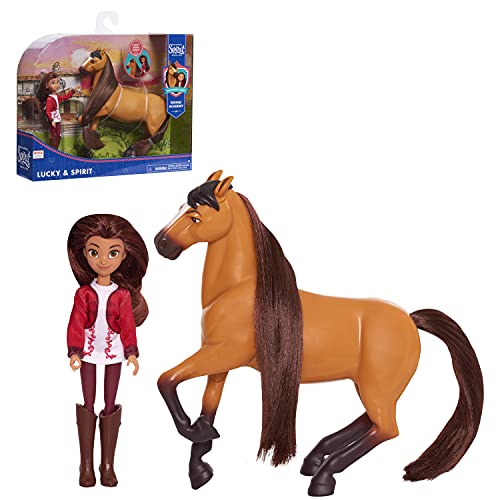 JP Spirit JPL39766 Spirit - Muñeca pequeña y Caballo - Lucky & Spirit