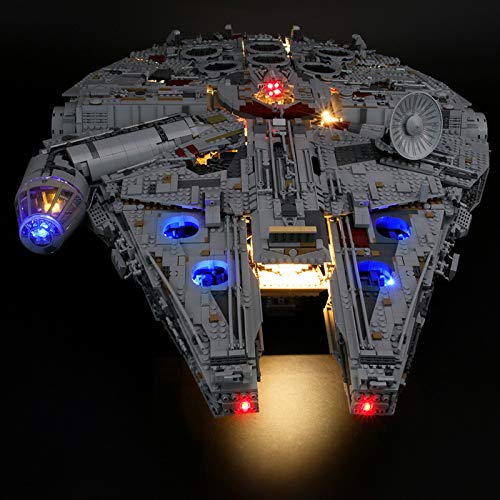 JTTM Kit de luz LED para Lego 75192 Star WS Millennium Falcon - Conjunto de Luces Compatible con Lego 75192 (NO Incluye Lego Modelo)