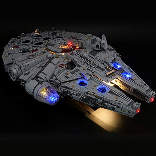 JTTM Kit de luz LED para Lego 75192 Star WS Millennium Falcon - Conjunto de Luces Compatible con Lego 75192 (NO Incluye Lego Modelo)