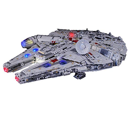 JTTM Kit de luz LED para Lego 75192 Star WS Millennium Falcon - Conjunto de Luces Compatible con Lego 75192 (NO Incluye Lego Modelo)