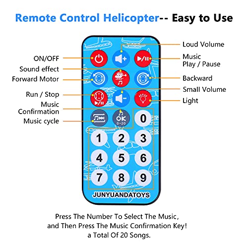 Juego Aviones de Control Remoto, Juguete de Helicóptero Rescate, Avion de Coche Educativos con Ruedas Inercia, Vehículos de Aviones con Luces LED y Música para niños de 3 4 5 6 7 8 años (Bianca)