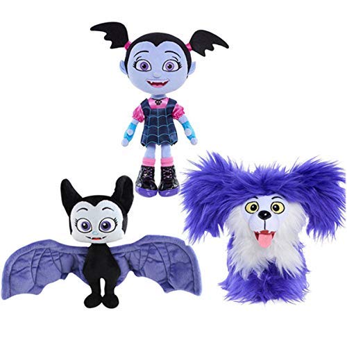 Juego de 3 muñecos de Peluche de Vampiro The Vamp Wolfie Hauntley muñecos de Peluche Suaves