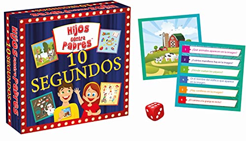 Juego de Cartas de Percepción y de Observación Juego Educativo de Memoria para Niños y Adultos Ejercicio Mental Entrenamiento de la Memoria | Hijos contra Padres 10 Segundos | 48 Cartas | de 5 Años