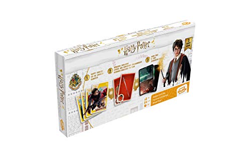 Juego de Cartas tripack Harry Potter. Cartamundi Shuffle. Pack con Tres Barajas y Tres Juegos.