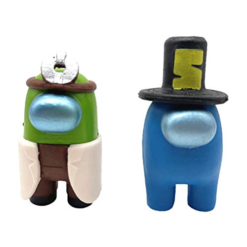 Juego de Figuras de Juguete, 10Piezas Entre Nosotros Figura De Juguete,Mini Among Us Muñeca De Juguete,Colección Muñecas Dibujos Animados,Regalos Fiesta Para Fanáticos Los Juegos Colección de Juguetes