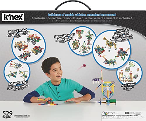 Juego educativo de construcción motorizada para niños a partir de 7 años de 529 piezas de K’Nex , color/modelo surtido