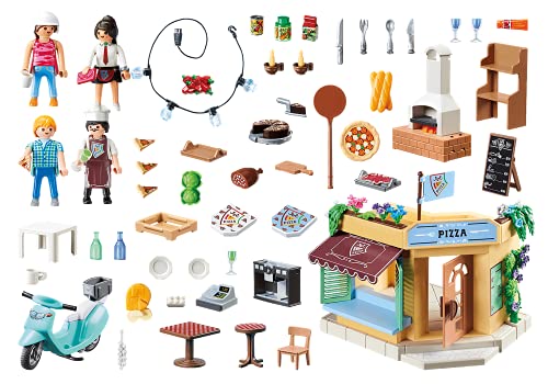 Juego Playmobil – Pizzeria con terraza – City Life – 70336