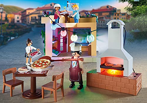 Juego Playmobil – Pizzeria con terraza – City Life – 70336