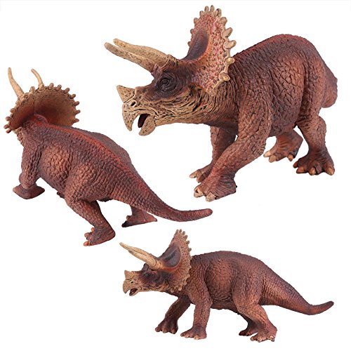 Juguete de Fiesta de Dinosaurio Triceratops de plástico, Juguete Modelo de Dinosaurio Realista de triceratop Figura para niños Juguetes educativos tempranos para niños cumpleaños