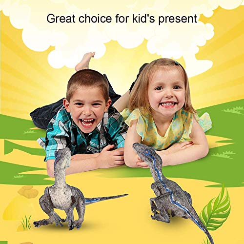 Juguete del dinosaurio del Velociraptor, modelo plástico grande educativo del dinosaurio de la simulación Regalo de cumpleaños de los niños