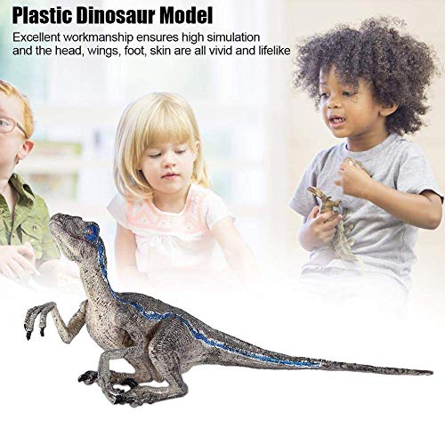 Juguete del dinosaurio del Velociraptor, modelo plástico grande educativo del dinosaurio de la simulación Regalo de cumpleaños de los niños