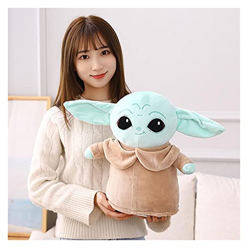 Juguete Felpa Peluche Master Yoda Los alienígenas Mandalorian Dibujos Animados Baby Muñecas Juguete Año Nuevo Decoraciones (Color : Yoda, Size : 28CM)