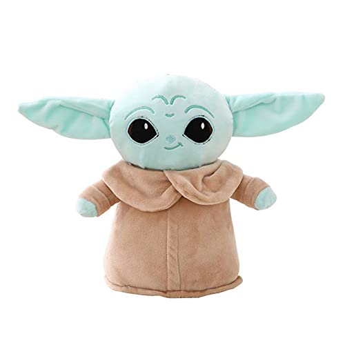 Juguete Felpa Peluche Master Yoda Los alienígenas Mandalorian Dibujos Animados Baby Muñecas Juguete Año Nuevo Decoraciones (Color : Yoda, Size : 28CM)