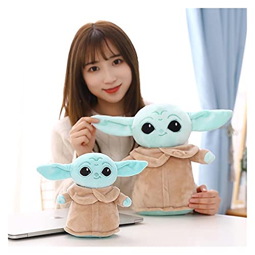 Juguete Felpa Peluche Master Yoda Los alienígenas Mandalorian Dibujos Animados Baby Muñecas Juguete Año Nuevo Decoraciones (Color : Yoda, Size : 28CM)