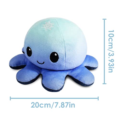 Juguetes de Peluche Pulpo Reversible mini Forma, Pulpos Reversibles Peluche Puede Aliviar la Ansiedad y Expresar Emociones,Pulpo Reversible niños Juguetes Creativos Regalos