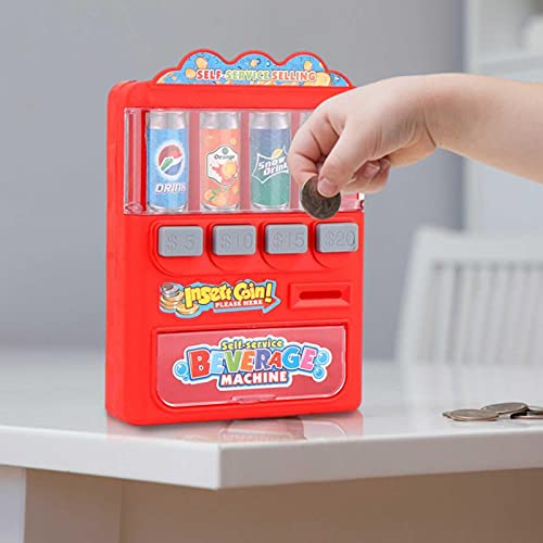 Juguetes para Máquinas Expendedoras, Máquina Expendedora De Bebidas, Máquina De Caramelos, Juego De Simulación De Compras, Juguete Educación Temprana Juguete Cognitivo Regalo para Niños