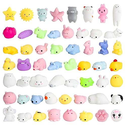 Juguetes Squishy Paquete Surtido de 40 Squishies: Kawaii -Regalos para niños - Regalos cumpleaños niños Colegio - Detalles cumpleaños niños -Relleno piñatas de cumpleaños Infantil